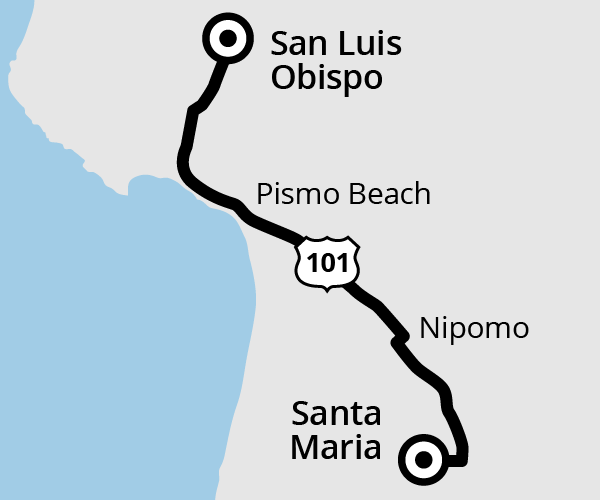 Route 10 San Luis Obispo To Santa Maria San Luis Obispo Regional Transit Authority